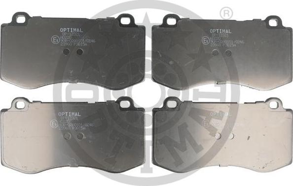 Optimal BP-12321 - Комплект гальмівних накладок, дискове гальмо autodetail.com.ua