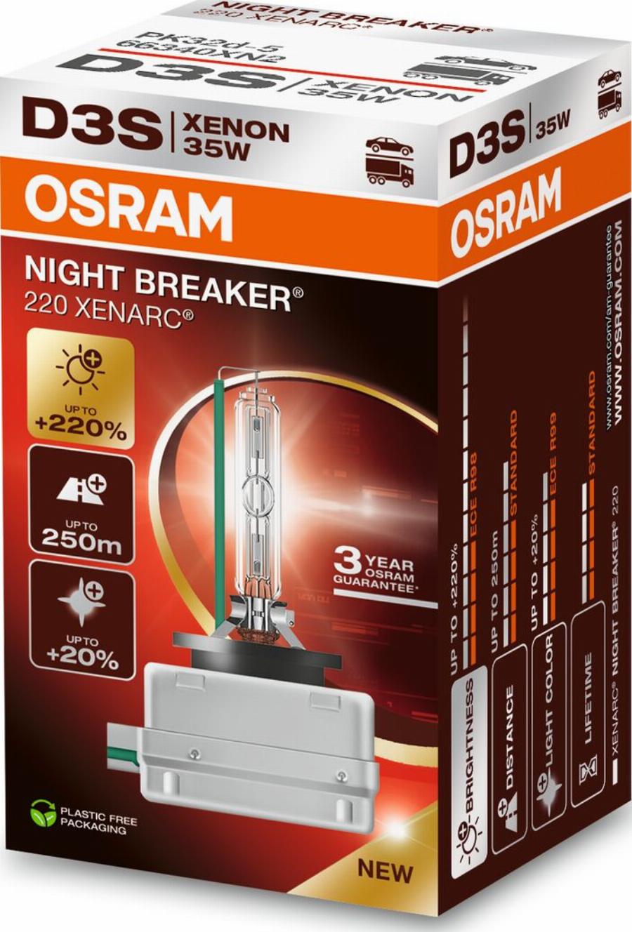 Osram 66340XN2 - Лампа розжарювання, фара дальнього світла autodetail.com.ua