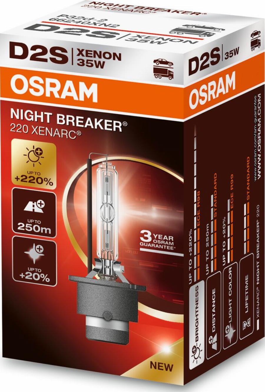 Osram 66240XN2 - Лампа розжарювання, фара дальнього світла autodetail.com.ua