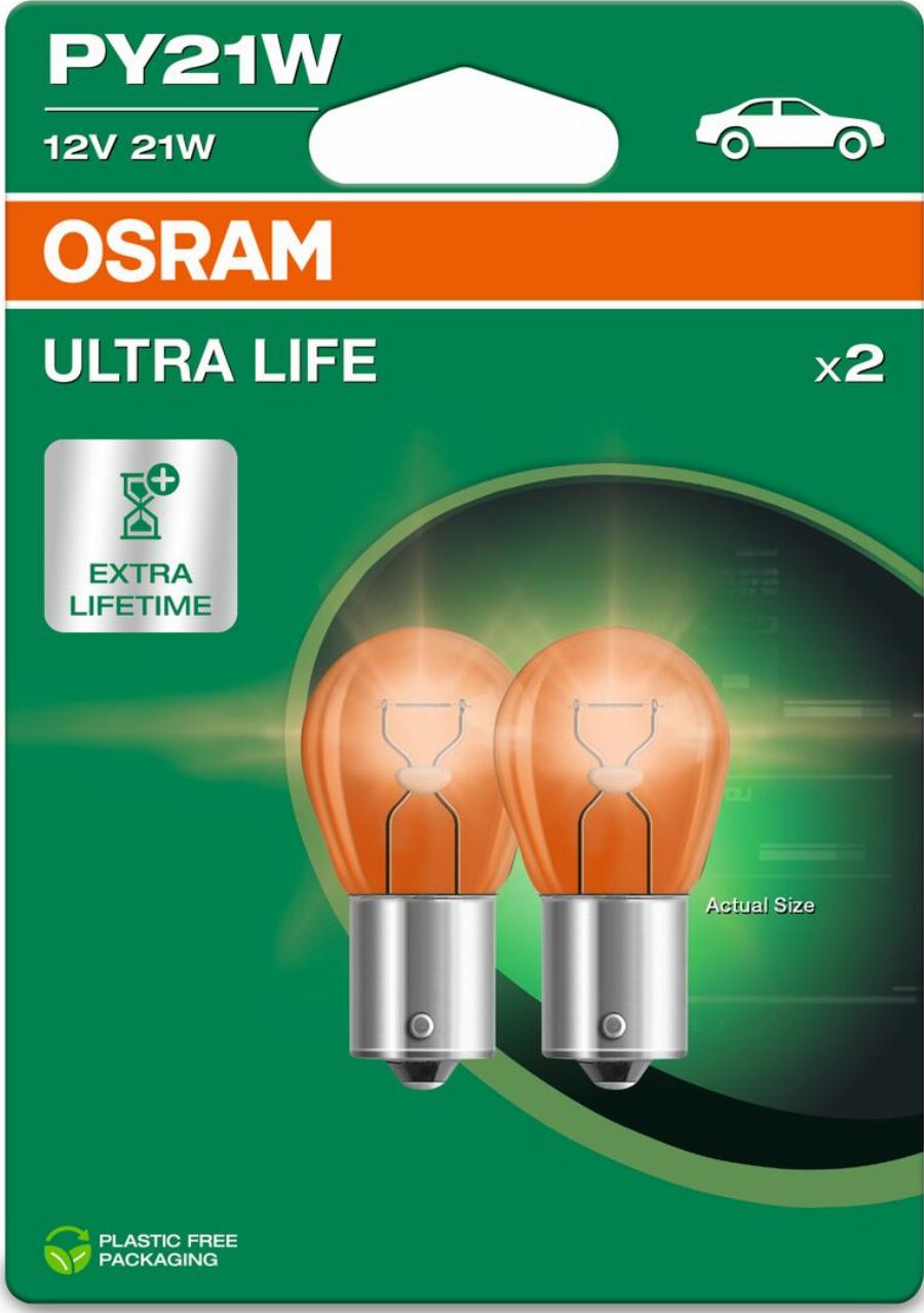 Osram 7507ULT-2BL - Лампа розжарювання, вказівник повороту autodetail.com.ua