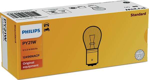 PHILIPS 12496NACP - Лампа розжарювання, вказівник повороту autodetail.com.ua