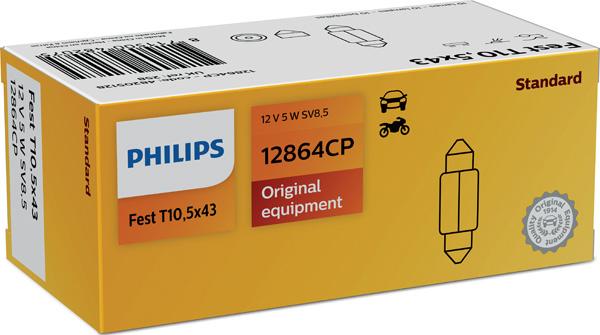 PHILIPS 12864CP - Лампа розжарювання, ліхтар номерного знака autodetail.com.ua