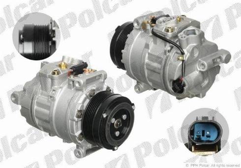Polcar 5003KS-1 - Компресор, система кондиціонування повітря autodetail.com.ua