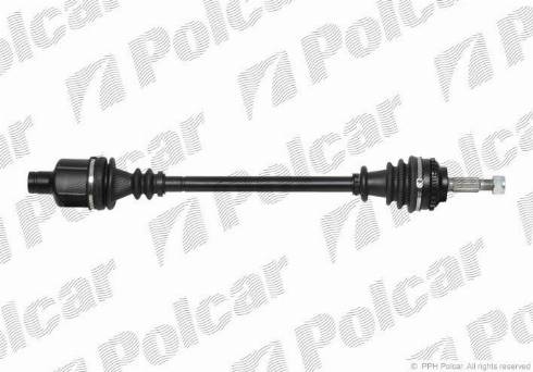 Polcar T49202A1 - Приводний вал autodetail.com.ua