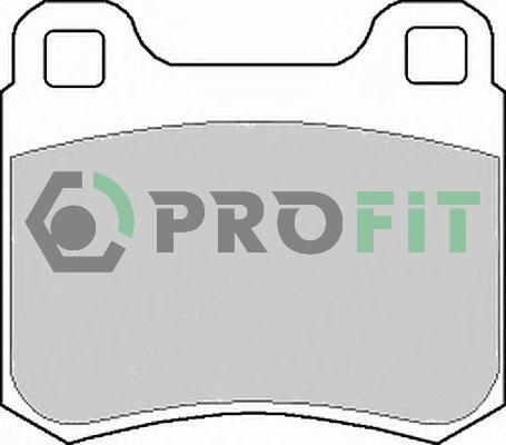 Profit 5000-0979 - Комплект гальмівних накладок, дискове гальмо autodetail.com.ua
