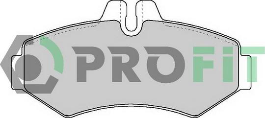 Profit 5000-1306 - Комплект гальмівних накладок, дискове гальмо autodetail.com.ua