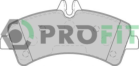 Profit 5000-1779 - Комплект гальмівних накладок, дискове гальмо autodetail.com.ua