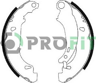Profit 5001-0584 - Комплект гальмівних колодок autodetail.com.ua