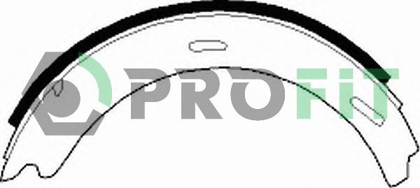 Profit 5001-0196 - Комплект гальмівних колодок autodetail.com.ua