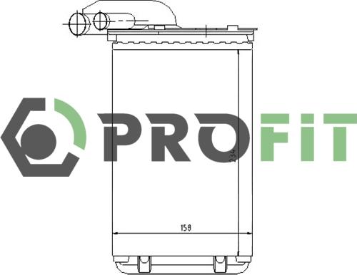 Profit 1760-0083 - Теплообмінник, система опалення салону autodetail.com.ua