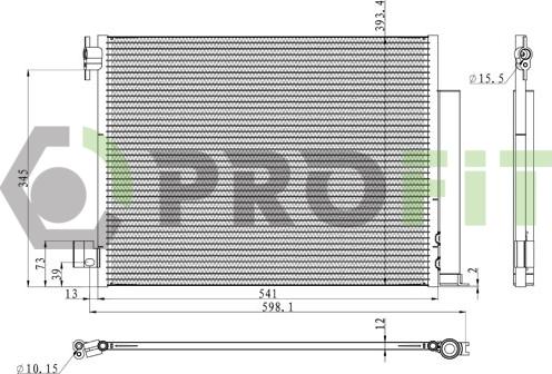 Profit 1770-0099 - Конденсатор, система кондиціонування повітря autodetail.com.ua