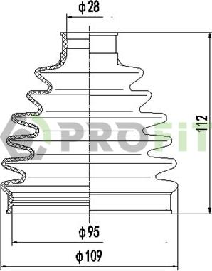 Profit 2710-0059 XLB - Гофрований кожух, приводний вал autodetail.com.ua
