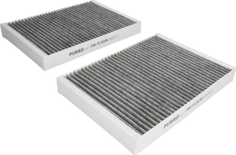 PURRO PUR-PC3038C-2 - Фільтр, повітря у салоні autodetail.com.ua