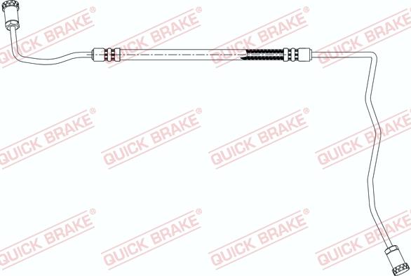 QUICK BRAKE 96.021 - Гальмівний шланг autodetail.com.ua