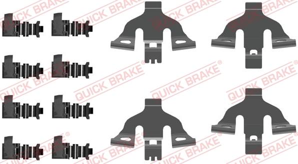 QUICK BRAKE 1090092 - Комплект приладдя, накладка дискового гальма autodetail.com.ua