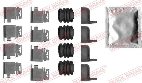 QUICK BRAKE 1090036 - Комплект приладдя, накладка дискового гальма autodetail.com.ua