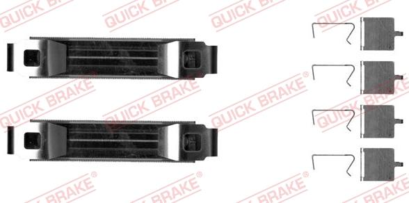 QUICK BRAKE 1090029 - Комплект приладдя, накладка дискового гальма autodetail.com.ua