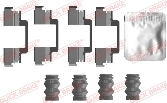 QUICK BRAKE 109-0121 - Комплект приладдя, накладка дискового гальма autodetail.com.ua