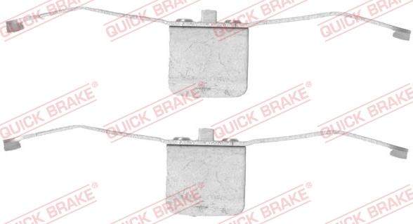 QUICK BRAKE 1091639 - Комплект приладдя, накладка дискового гальма autodetail.com.ua