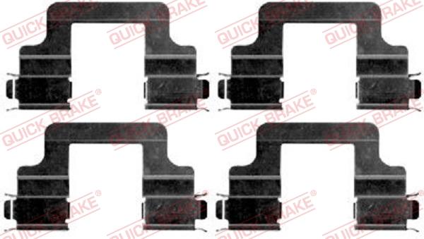QUICK BRAKE 1091679 - Комплект приладдя, накладка дискового гальма autodetail.com.ua