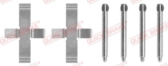 QUICK BRAKE 1091046 - Комплект приладдя, накладка дискового гальма autodetail.com.ua