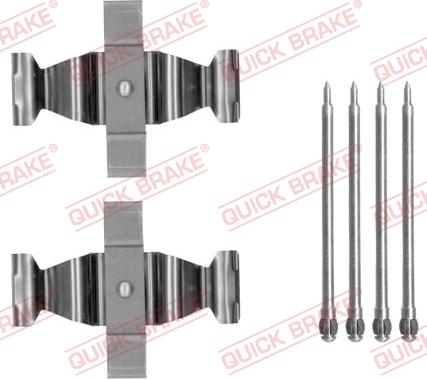 QUICK BRAKE 1091803 - Комплект приладдя, накладка дискового гальма autodetail.com.ua