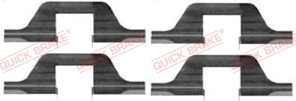 QUICK BRAKE 1091263 - Комплект приладдя, накладка дискового гальма autodetail.com.ua