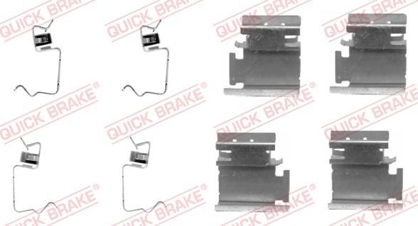 QUICK BRAKE 1091218 - Комплект приладдя, накладка дискового гальма autodetail.com.ua
