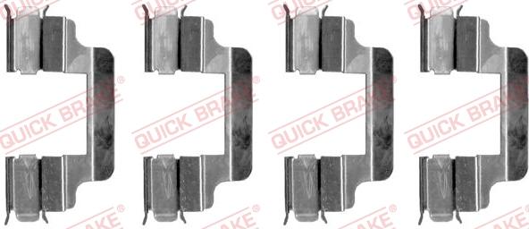 QUICK BRAKE 1091230 - Комплект приладдя, накладка дискового гальма autodetail.com.ua
