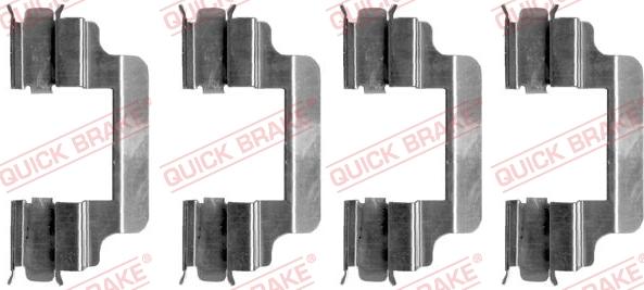 QUICK BRAKE 1091231 - Комплект приладдя, накладка дискового гальма autodetail.com.ua