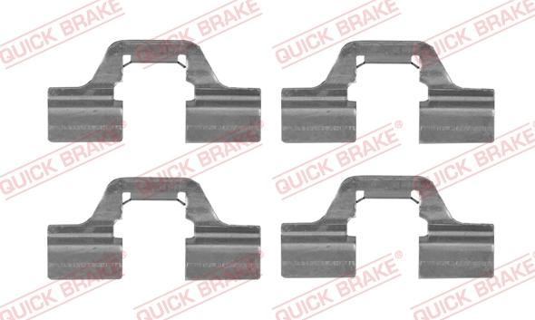 QUICK BRAKE 1091749 - Комплект приладдя, накладка дискового гальма autodetail.com.ua