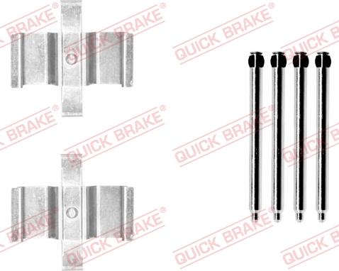 QUICK BRAKE 1091765 - Комплект приладдя, накладка дискового гальма autodetail.com.ua