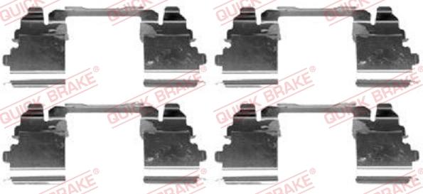 QUICK BRAKE 1091768 - Комплект приладдя, накладка дискового гальма autodetail.com.ua