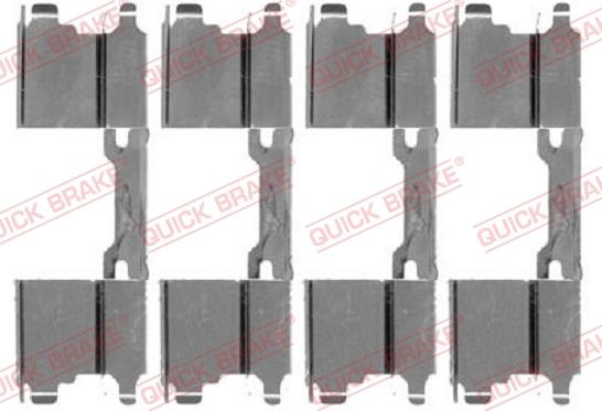 QUICK BRAKE 1091762 - Комплект приладдя, накладка дискового гальма autodetail.com.ua