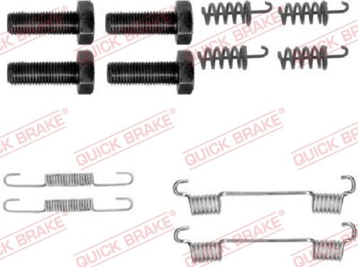QUICK BRAKE 1050865 - Комплект приладдя, колодка стоянкового гальма autodetail.com.ua