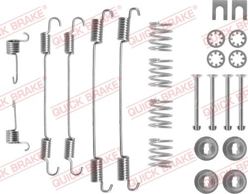QUICK BRAKE 105-0747 - Комплект приладдя, гальмівна колодка autodetail.com.ua