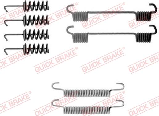 QUICK BRAKE 1050775 - Комплект приладдя, колодка стоянкового гальма autodetail.com.ua