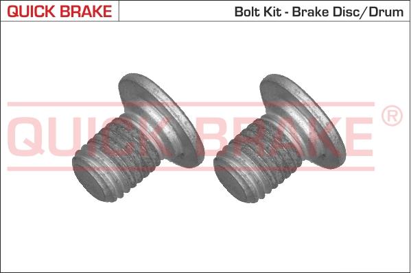 QUICK BRAKE 11661K - Комплект гвинтів, гальмівний диск autodetail.com.ua