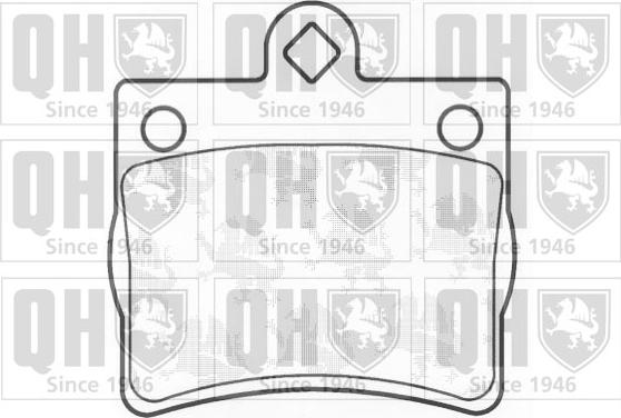 Quinton Hazell BP1062 - Комплект гальмівних накладок, дискове гальмо autodetail.com.ua