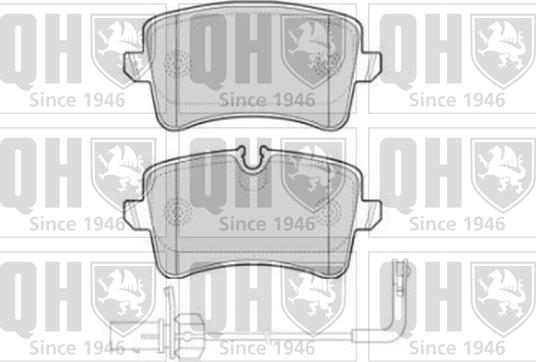 Quinton Hazell BP1816 - Комплект гальмівних накладок, дискове гальмо autodetail.com.ua