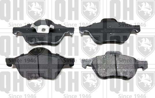 Quinton Hazell BP1319 - Комплект гальмівних накладок, дискове гальмо autodetail.com.ua