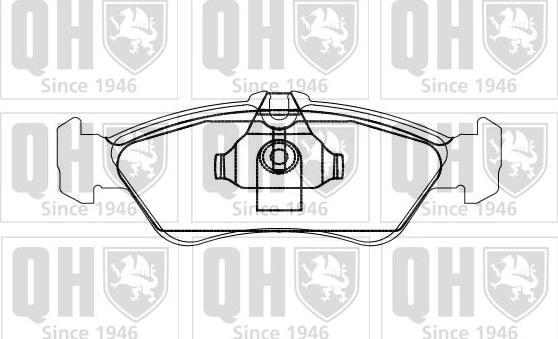 Quinton Hazell BP869 - Комплект гальмівних накладок, дискове гальмо autodetail.com.ua
