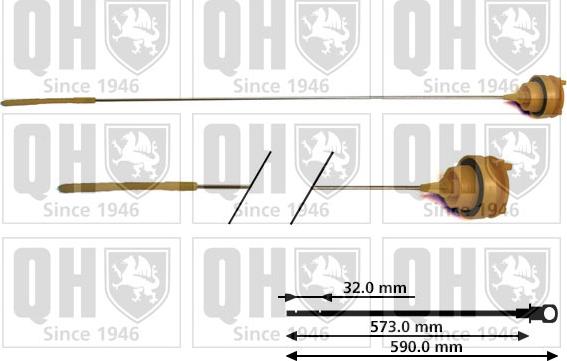 Quinton Hazell QOD120 - Оливний щуп autodetail.com.ua