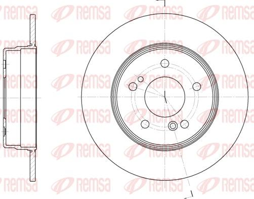 Remsa 6467.00 - Гальмівний диск autodetail.com.ua
