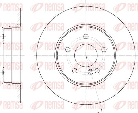 Remsa 6555.00 - Гальмівний диск autodetail.com.ua