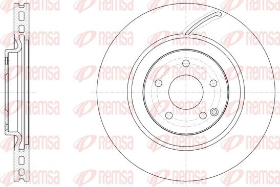 Remsa 61526.10 - Гальмівний диск autodetail.com.ua