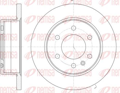 Remsa 61035.00 - Гальмівний диск autodetail.com.ua
