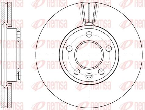 Remsa 6708.10 - Гальмівний диск autodetail.com.ua