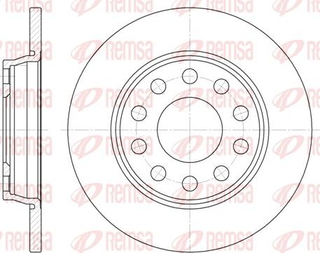Remsa 6731.00 - Гальмівний диск autodetail.com.ua
