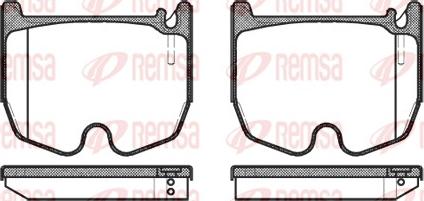 Remsa 0992.00 - Комплект гальмівних накладок, дискове гальмо autodetail.com.ua